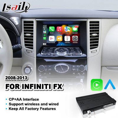 Lsailt Wireless Android Auto Carplay Interfaccia per Infiniti FX FX30dS FX35 FX37 FX50 2008-2013 Anno
