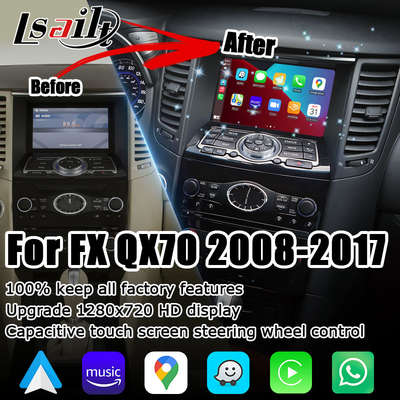 Aggiornamento dello schermo di Infiniti FX35 FX50 FX37 FX QX70 IT06 HD con l'auto carplay senza fili di androide