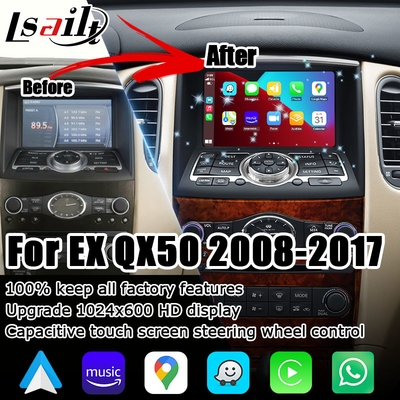 Aggiornamento automatico senza fili di Carplay Android dello schermo di Infiniti QX50 EX35 EX25 EX30d EX37 HD
