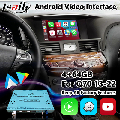 Interfaccia di multimedia di Lsailt Android video per Infiniti Q70 Q70S ibrido Q70L 2013-2022