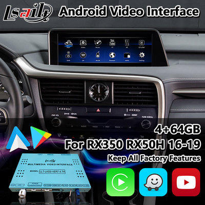 Lsailt Android Carplay Interface per Lexus RX 450h 200T 350 450L 350L 300 F Sport 2016-2019