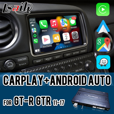 Interfaccia CarPlay wireless per GT-R GTR R35 2011-2017 Include Android Auto, navigazione GPS, fotocamera inversa
