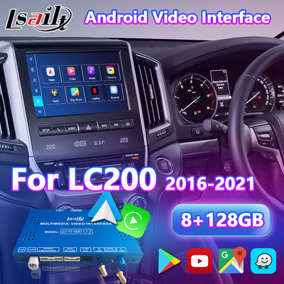 Interfaccia video multimediale Android per Toyota Land Cruiser 200 GXL Sahara VX VXR VX-R LC200 2016-2021