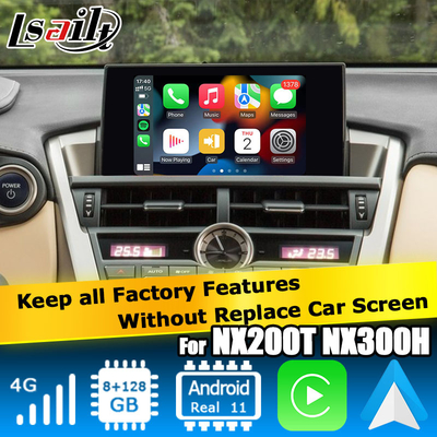 Lexus NX300h NX200 NX200t Interfaccia video Android 11 con carplay wireless Android auto