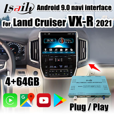 PX6 CarPlay/multimedia di Android collegano hanno incluso Android automatico, YouTube per Land Cruiser 2020-2021 VX-R