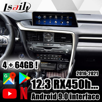 La video interfaccia di Lsailt CarPlay/Android ha incluso NetFlix, YouTube, Waze, mappa di Google per Lexus 2013-2021 RX450h RX350