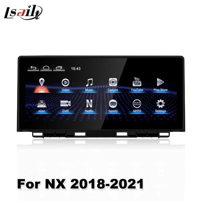 Navigazione a 10,25 pollici dell'automobile di Lsailt per lo schermo di androide per il sistema multimediale dei gps di Lexus NX NX300 NX300h 2018-2021
