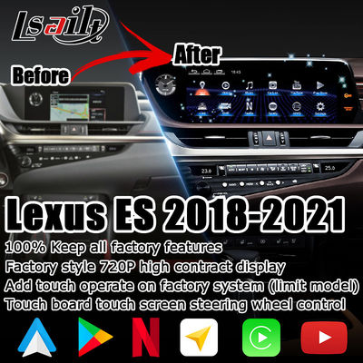 Adeguamento ES300h Lsailt Lexus Touch Screen 12,3» Android Carplay automatico ADAS di DSP