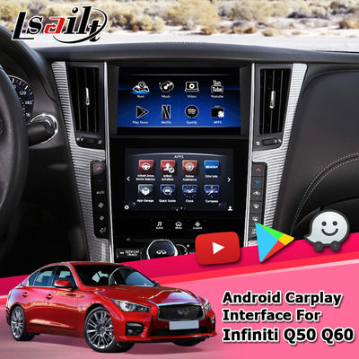Interfaccia carplay Android 10 di navigazione carplay di Infiniti Q50 Q60 Android video