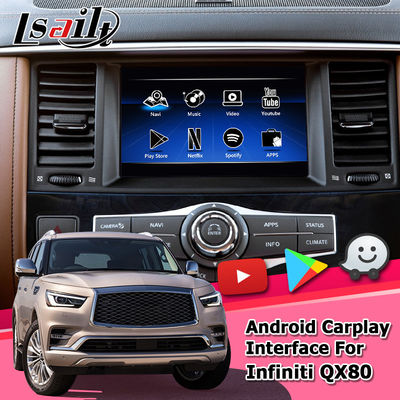Le multimedia di Carplay collegano interfaccia Infiniti QX80 2018 della scatola di navigazione di Android la video