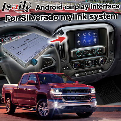 Scatola di navigazione di Android 9,0 per la video interfaccia di Chevrolet Silverado con collegamento dello specchio di WiFi di retrovisore il video
