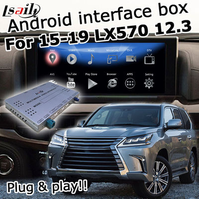 Auto carplay di androide dell'interfaccia di Lexus LX570 Lexus/della ROM 4GB della scatola 16GB navigazione di GPS