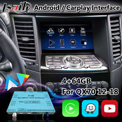 4+64GB interfaccia Android Auto senza fili Android Carplay per Infiniti QX70 QX50 QX60 Q70