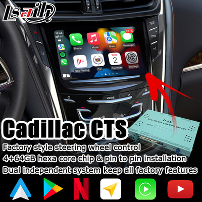Scatola automatica di navigazione di Android 9,0 di androide carplay senza fili per la video scatola dell'interfaccia di Cadillac CTS