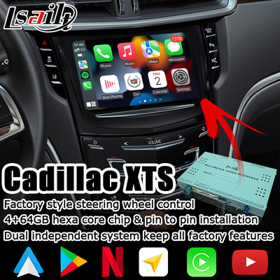Interfaccia della scatola automatica di navigazione di Carplay Android di multimedia video per il video di Cadillac XTS
