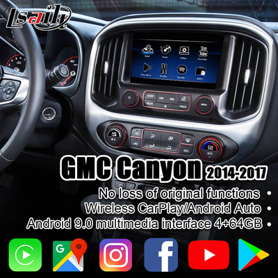 Interfaccia dell'automobile di 4+64GB Android con CarPlay senza fili, Google Map, Mirrorlink, Instagram, YouTube per il canyon, sierra, GMC