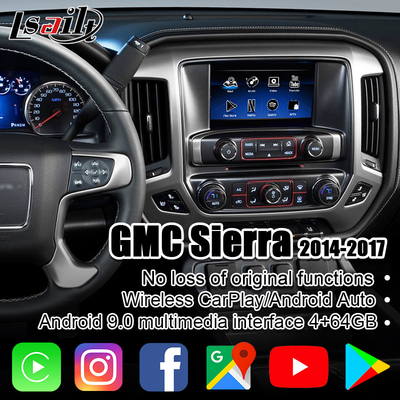PX6 4GB CarPlay/multimedia di Android collegano mediante interfaccia per la sierra il Yukon alle Multi-lingue, mappa online di Google, NetFlix di GMC
