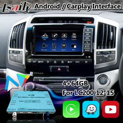Video interfaccia di Lsailt Android per il Toyota Land Cruiser 200 V8 LC200 2012-2015