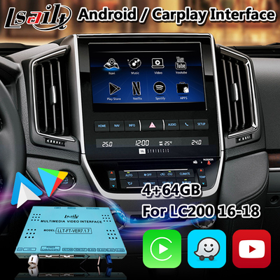 Video interfaccia Carplay senza fili di Lsailt Android per il Toyota Land Cruiser 2017 LC200 VXR