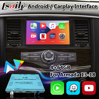 Scatola dell'interfaccia dell'automobile di Android video per Nissan Armada With Wireless Android Carplay automatico
