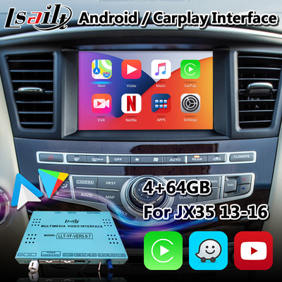 Interfaccia di Lsailt Android Carplay per Infiniti JX35 con l'auto senza fili di Android di navigazione di GPS