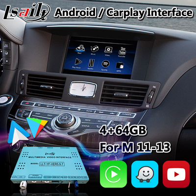 Interfaccia multimediale Android Lsailt Carplay per Infiniti M37S M37 M35 M45 con NetFlix Yandex