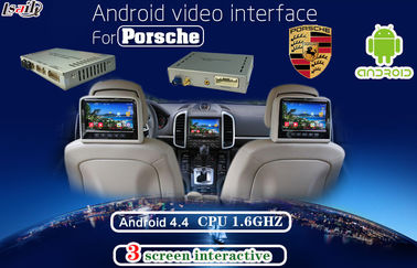 Interfaccia automatica di Android di multimedia per il PCM 4,0, esposizione di Porsche del monitor del poggiacapo di sostegno