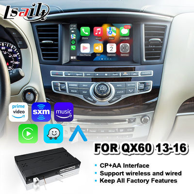 Lsailt Wireless Carplay Android Auto Interfaccia Per Infiniti QX60 2013-2016