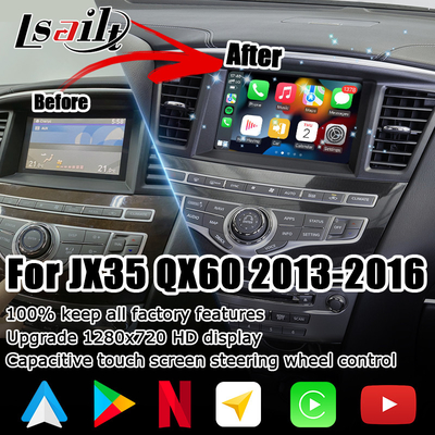 HD multi finger touch screen carplay android aggiornamento automatico per Infiniti QX60 JX35 2013-2016 IT06
