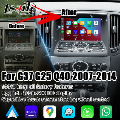 Plug And Play Infiniti G37 G25 Q40 wireless carplay Android modulo automatico video box di interfaccia Navihome