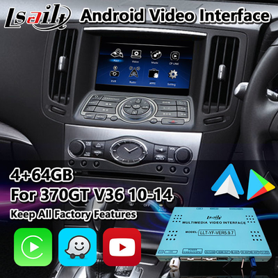 Interfaccia di Lsailt Android Carplay per il tipo PS 2010-2014 di Nissan Skyline 370GT V36