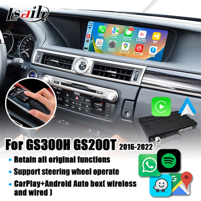 Interfaccia senza fili di CarPlay per Lexus GS300h GS200t con l'auto di Android, telecomando della leva di comando di sostegno