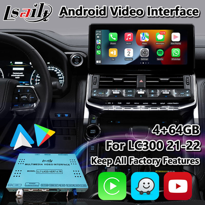 Toyota Land Cruiser LC300 GXR GX-R VXR Sahara 300 Scatola di navigazione GPS Interfaccia Android Carplay