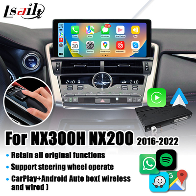 Lsailt Lexus CarPlay Interface per NX NX200T, NX300h 2016-2022 con il sistema di Linux, collegamento dello specchio