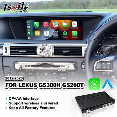 Lsailt Wireless Android Auto Carplay Interface per Lexus GS300h GS200t GS350 GS450h GSF GS L10 2016-2020