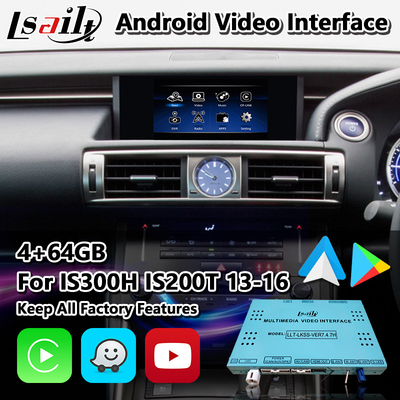 Interfaccia multimediale Android per Lexus IS 300h 250 350 200t 300 AWD F Sport XE30 2013-2016