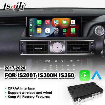 Interfaccia wireless Android Auto Carplay Per Lexus IS200T IS300H IS350 F Sport IS 200T Controllo del mouse 2017-2020