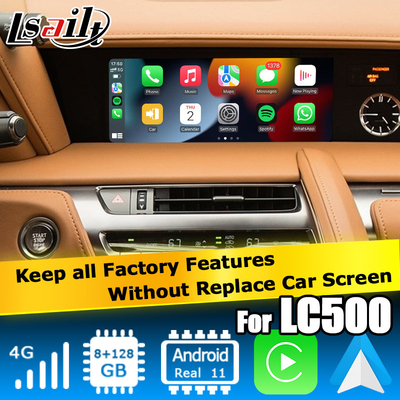 Lexus LC500 LC500h Interfaccia video carplay Android basata su Qualcomm 6125 8+128GB