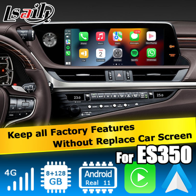 Interfaccia video Android 13 per Lexus ES300h ES350 ES250 ES200, CarPlay, Android Auto