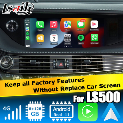 Lexus LS500 LS500h aggiornamento Android 11 interfaccia video carplay 8+128GB mantenere tutte le funzionalità di fabbrica