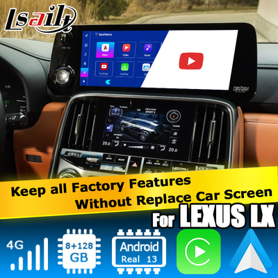 Lexus LX600 LX700h 2022 Interfaccia video multimediale Android basata su Qualcomm 6125 8+128 Android 13