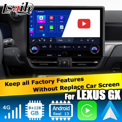 Lexus GX550 GX550h Anroid 13 video interfaccia basata su Qualcomm 6125 8+128GB