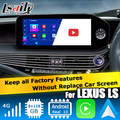 Lexus LS500h LS500 LS350 2022 Interfaccia video Android 13 8+128GB basata su Qualcomm