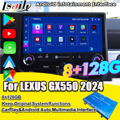 Pin to Pin Interfaccia di infotainment Android per Lexus GX550 2024 RX NX LX ES Include YouTube, NetFlix, Google Play, Waze