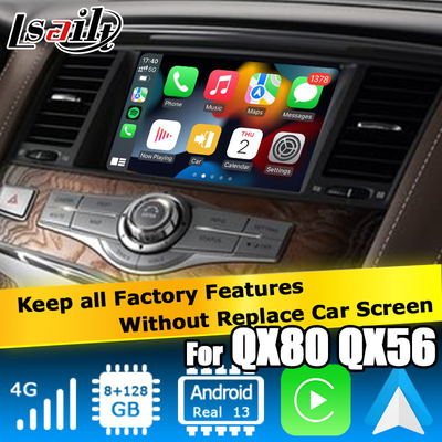 Infiniti QX80 / QX56 Android Auto Carplay Interfaccia basata su Qualcomm 8+128