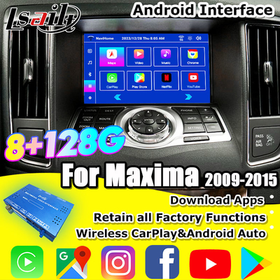 Lsailt 8G CarPlay&amp;Android Video Interface per Nissan Maxima 09-15 Infiniti G37 con Google, YouTube, NetFlix