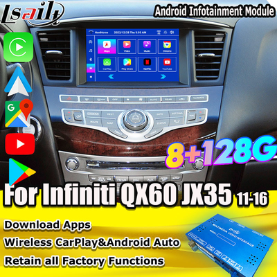 Interfaccia multimediale Android 8G per Infiniti QX60 JX35 2011-2020 CarPlay wireless integrato, Android Auto