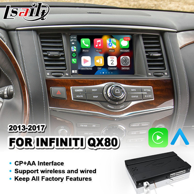 Lsailt Wireless Android Auto Carplay Interface per Infiniti QX80 2013-2017