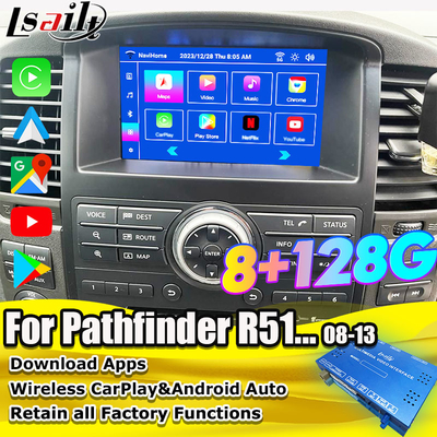 Lsailt OEM Integrazione Android Interfaccia video multimediale per Pathfinder R51 Nissan Navara D40 CarPlay&Android Auto Retrofit