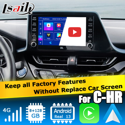 Toyota C-HR CHR Interfaccia multimediale Android 13 con carplay automatico wireless Android